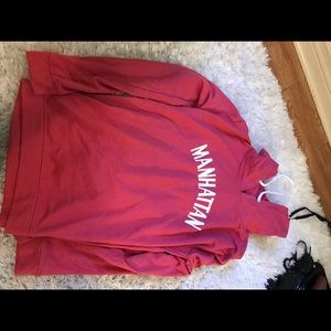 Manhattan sweatshirt-coral color